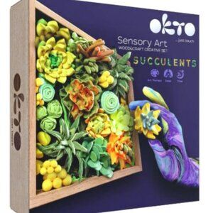OKTO DIY Succulents Energy Wood & Clay